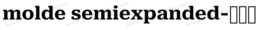 molde semiexpanded字体转换